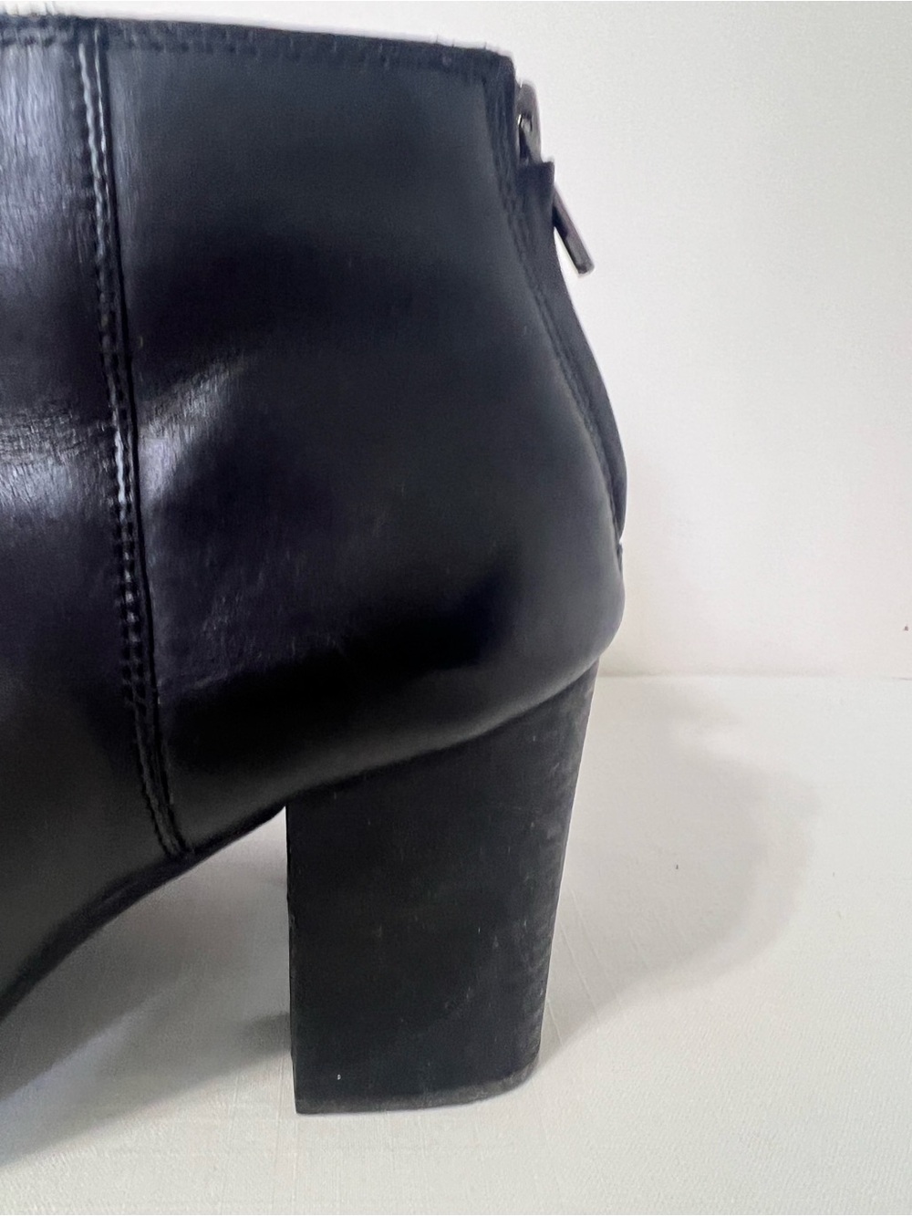 Madewell The Caleb Black Leather Block Heel Ankle Boots Witchy Moto Whimsygoth 9 - Picture 8 of 14
